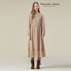 [Thursday Island] 핀턱 패턴 원피스(T236MOP134W)