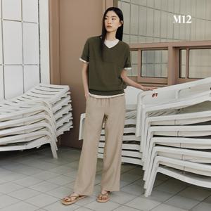 M12 25SS 여성 린넨블렌디드 링클프리 팬츠 4종