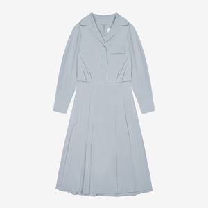 [정상가459,000원]재킷과슬리브리스롱원피스BKOAC2506