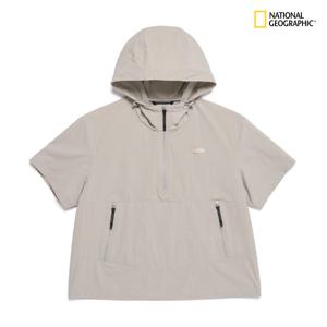 아델리 경량 우븐 스트레치 반팔 아노락 N252UFT141