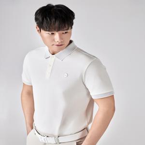 헤지스 골프 HUTS4B311OW 화이트 소프트PQ 반팔카라 티셔츠