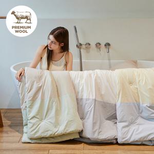[전용가방]수딩솝 3COLOR 고밀도 순면 호주산 100%양모 차렵이불(SS)(Q/K)