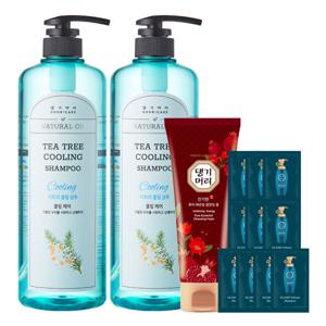 댕기머리 허벌 샴푸 (초특가행사) 1000ml 2개+클렌징폼 120ml 정품+샴푸10매 / BEST 명품 트리트먼트 외