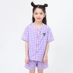 [레노마 이너웨어]쿠로미 아동 선염체크 5부 잠옷VO 0E1SW61504_