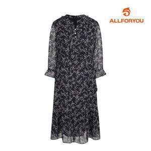 [올포유] 여성 잔꽃 프린트 프릴 원피스 ALONM4211-915