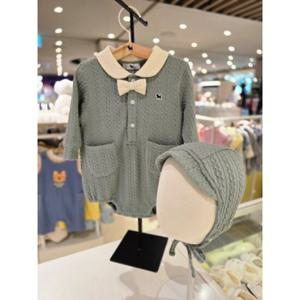 [블루독베이비] 25 FW(민트)블루독 코지바디수트(45A1360408) 백일 돌 조카 선물 정장 이모 출산 (45A13604