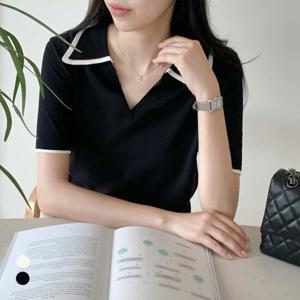 [카라]KARRA 사이드라인카라니트_A5M1096