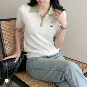 [카라]KARRA 하트베어배색니트_A5M1105