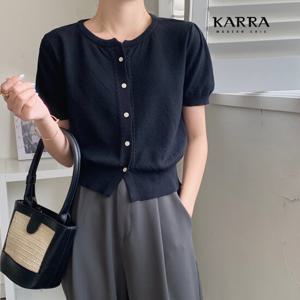 [카라]KARRA 숄더셔링트위스트니트가디건_A3F0910