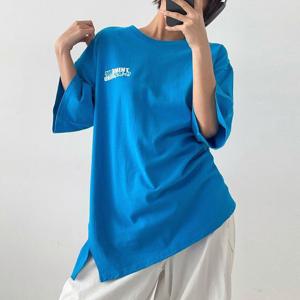 [아이우먼] 스포티띵크박스면반팔티 NMU186M507 빅사이즈