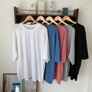 [아이우먼]빅사이즈데일리티 G832L507 빅사이즈스판반팔티 RA