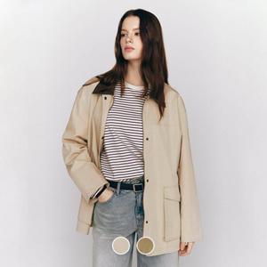 [지오다노/본사] 375509 여 코튼/나일론 미드렝쓰 자켓