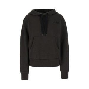 Isabel Marant Sylla 로고 자수 드로스트링 후드티 SW0102FAA2M41I FADEDBLACK TP934684399