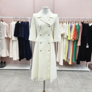 [샤틴]카라넥 더블버튼장식 플레어원피스S242M602A03_JK