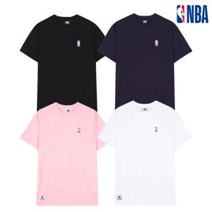 NBA 남녀공용 PLAY 베이직 스몰로고 루즈핏 반팔 티셔츠 N252TS012P