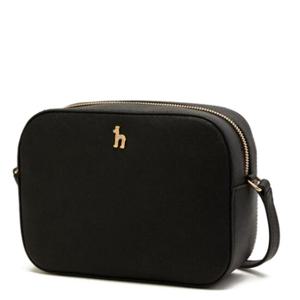 [헤지스ACC]HIWA3F180BK 블랙 가죽 큐빅 퍼피 카메라백