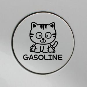 자동차 주유구 차량용 스티커_귀요미고양이 GASOLINE