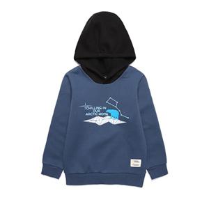 내셔널지오그래픽키즈 N194KHD230 그루스 배색 후드 BLUEPRINT