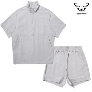 다이나핏 남녀공용 타란 반팔 아노락자켓 반바지 트레이닝 세트 YUM23601C1SET