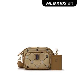 [MLB키즈 공식] 다이아 모노그램 카메라백 BOS (Beige) 7ACRMD45N-43BGS