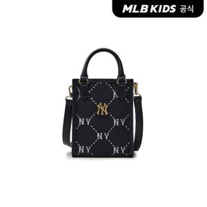 [MLB키즈 공식] 다이아 모노그램 미니 토트백 NY (Black) 7ACRMD35N-50BKS