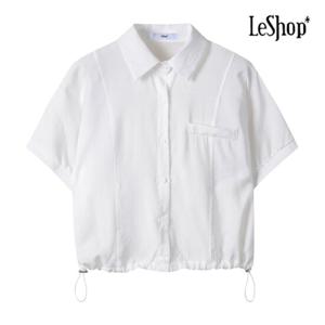 [르샵] 앞 절개 스트링 펄 셔츠 (BP6BL043A)