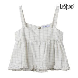 [르샵]체크 프릴 나시 블라우스 (BP5BL020A)