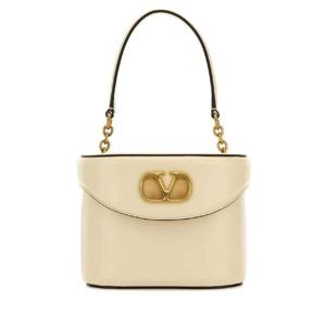 VALENTINO GARAVANI Ivory leather VLogo Signature bucket bag 7W2B0R95GCB REN