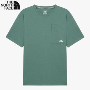 노스페이스 NT7UR53C 남여 유니 체스트 포켓 반팔 라운드티셔츠 KR