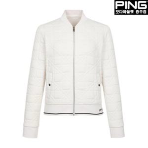 [핑]여성 자가드 블루종 점퍼 121D1JP181_WH2_CJ