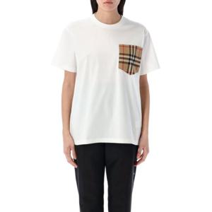 버버리 반팔 티셔츠 25P8103971 A1464 WHITE