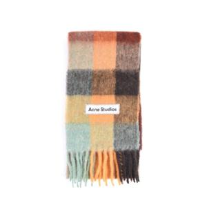 [아크네스튜디오] CA0084 CHESTNUT BROWN/YELLOW/GREEN 공용머플러