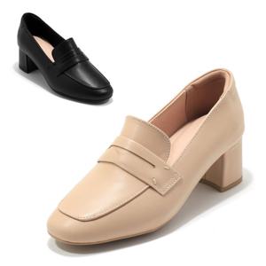 [세라] 구두 여성화 데일리 컴포트 로퍼 C24P405 베이지 블랙 5CM
