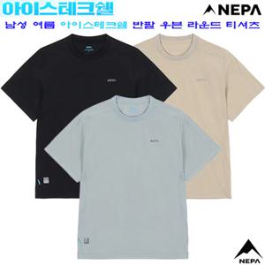 [네파](7L35331) 남성 여름 아이스테크쉘 우븐 반팔 라운드티셔츠