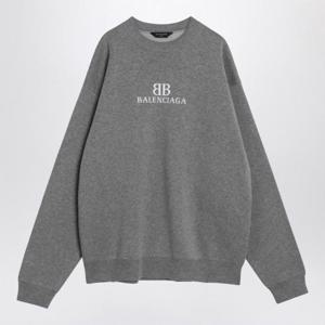 발렌시아가 긴팔 티셔츠 818422T3368 1380 HTRGRYWHT