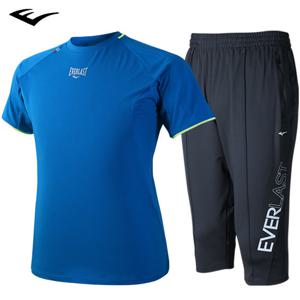 [에버라스트]반팔티셔츠+7부 반바지 세트 E-185UBL+E-327PDG