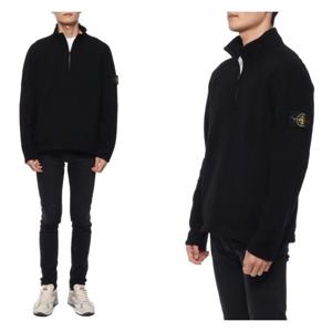 [스톤아일랜드]23FW 남성 하프 집업 울 니트 (7915529A3 V0029 2