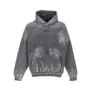발렌시아가 후드 티셔츠 767877TRVI98499 Gray