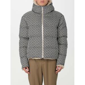 [BALMAIN] 남성 자켓 다운 인 synthetic 쉬어링 위드 올오버 모노그램 BH1TH680XG23 0AI 옐로우 Cream /6