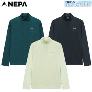 [네파][정가 109.000원](7L35412) 남성 여름 아이스콜드 블럭 긴팔 집업티셔츠