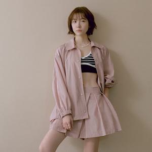 [쥬크]백 레터링프린트 오버핏 윈드브레이커_Z252PSJ012