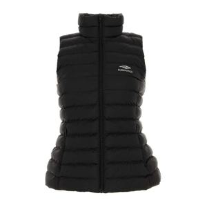 발렌시아가 블랙 나일론 패딩 조끼 777696TPO39 1000