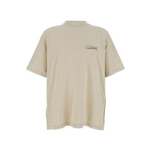 발렌시아가 반팔 티셔츠 830247TSVF38573 BEIGE DOM