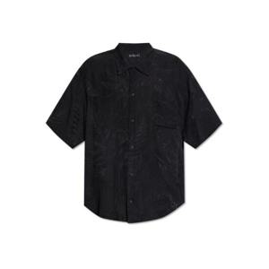 Balenciaga 칼라 반소매 셔츠 658841TQN11 1000 TP944610968