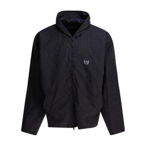 발렌시아가 남성 블랙 짚업 자켓 831341TST051000