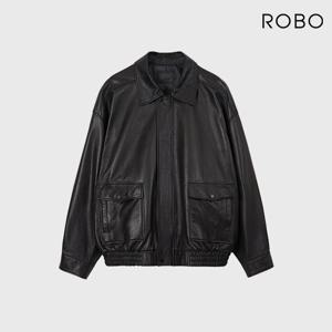 로보 25FW 램스킨 베지 봄버 점퍼 1종(남)
