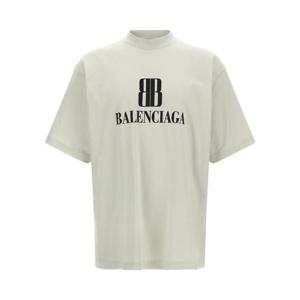발렌시아가 반팔 티셔츠 764235TSVU49012 Beige