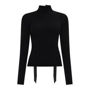 발렌시아가 긴팔 티셔츠 828347T52301000 Black