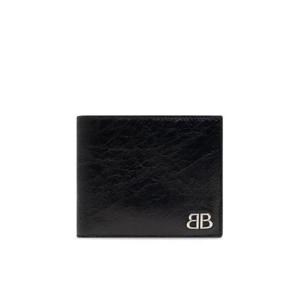 Balenciaga 로고 플라크 바이폴드 지갑 7665692AAS6 1000 TP935025667