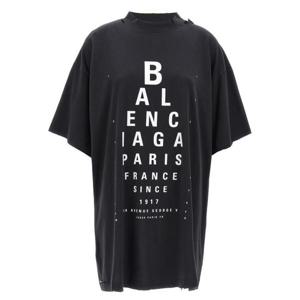 발렌시아가 반팔 티셔츠 A00234425 Black